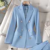 Camilla Fenstone | Double-Breasted Blazer & Trouser Set For Women