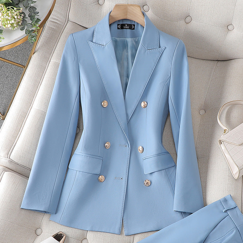 Camilla Fenstone | Double-Breasted Blazer & Trouser Set For Women