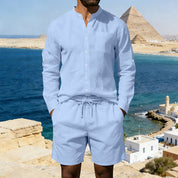 Hugh Barrett | Linen Shirt And Shorts Set For Men