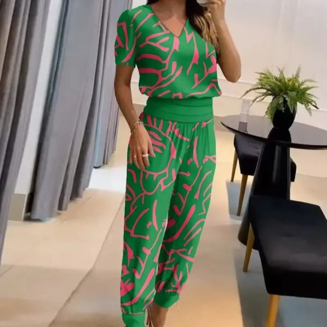 Matilda Crowther | Printed Two-Piece Set For Women