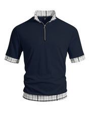 Benjamin Foster | Half-Zip Polo Shirt For Men