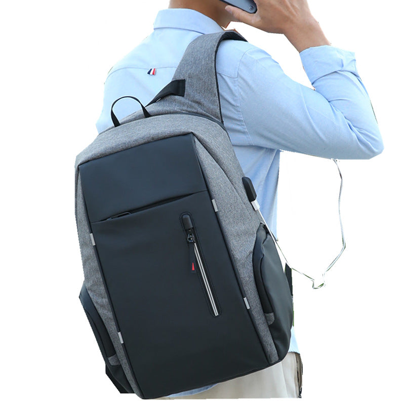 Water-Resistant USB Laptop Backpack