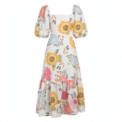 Matilda Rowan | Summer Dress With Puff Sleeve Detail
