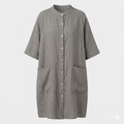 Valerie Moreau | Boho Shirt Maxi Dress For Women