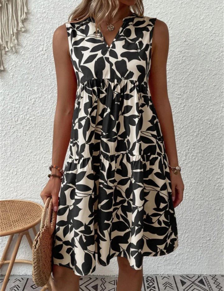 Imogen Clarke | Floral A-Line Midi Dress For Women