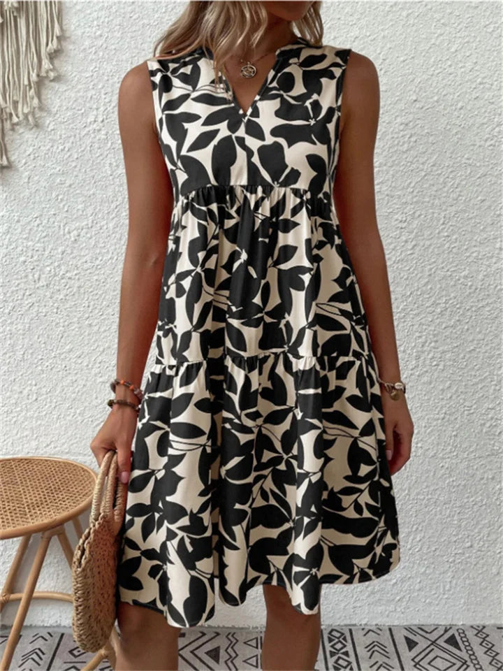 Imogen Clarke | Floral A-Line Midi Dress For Women