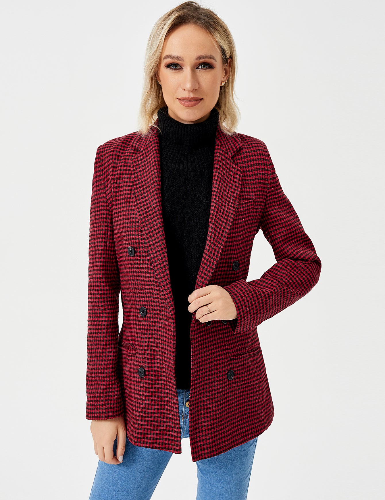 Clementine Ashford | Houndstooth Work Jacket For Women