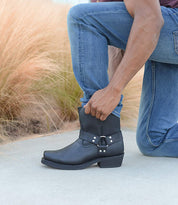 Samuel Reid | Leather Harness Boots For Men