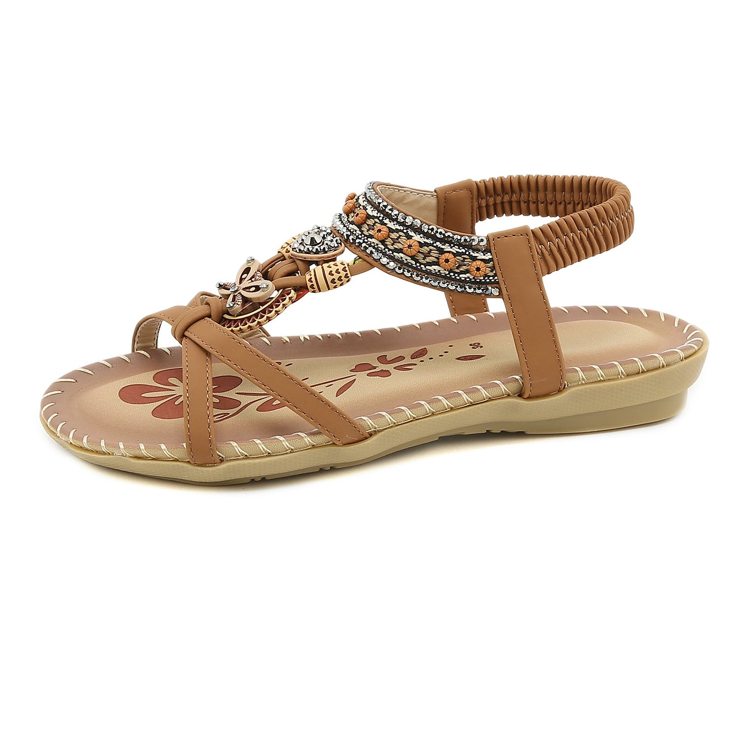 Stella Fairgate | Beaded Boho Flat Sandals For Women