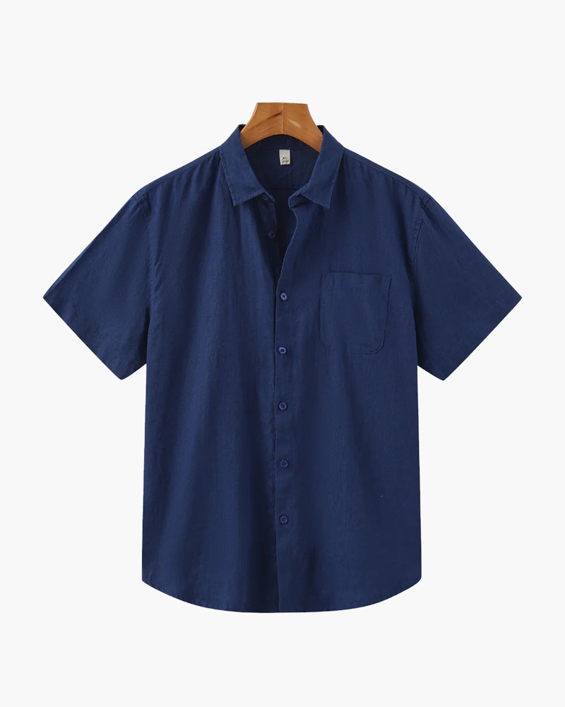 Matteo Ricci | Lightweight Linen Shirt with Relaxed Elegance For Men