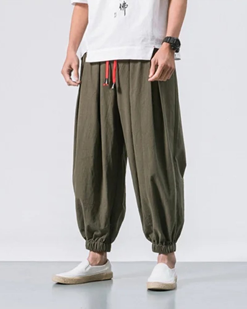 Miles Hawthorne | Loose Fit Cropped Pants For Men