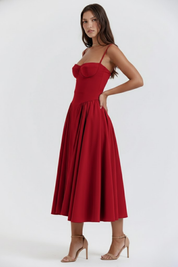 Clara Bellini | Sage Green Midi Dress For Women