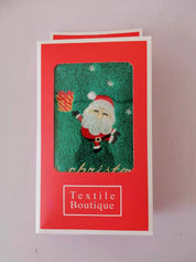 Jolly | Green & Red Santa Tree Christmas Towel Set Unisex