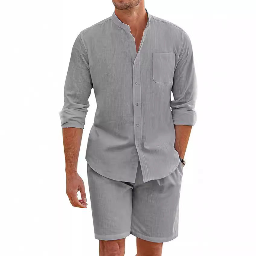 Samuel Kingsley | Relaxed-Fit Two-Piece Shirt & Shorts Set For Men