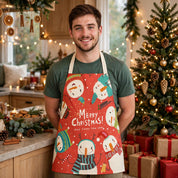 Merry Match | Red Santa Hat Christmas Apron Unisex