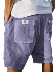 Callan Ridgeway | Corduroy Multi-Pocket Shorts For Men