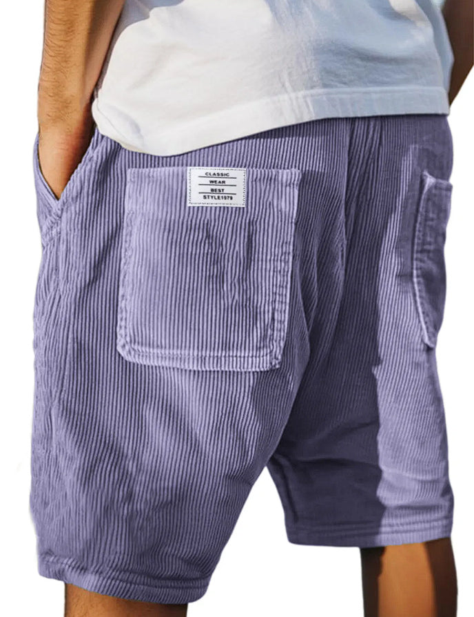 Callan Ridgeway | Corduroy Multi-Pocket Shorts For Men