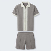 Lachlan Ferguson | Textured Polo & Shorts Set For Men