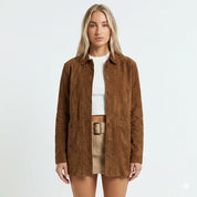 Sophie Laurent | Suede Shirt Jacket For Women