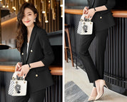 Camilla Fenstone | Double-Breasted Blazer & Trouser Set For Women