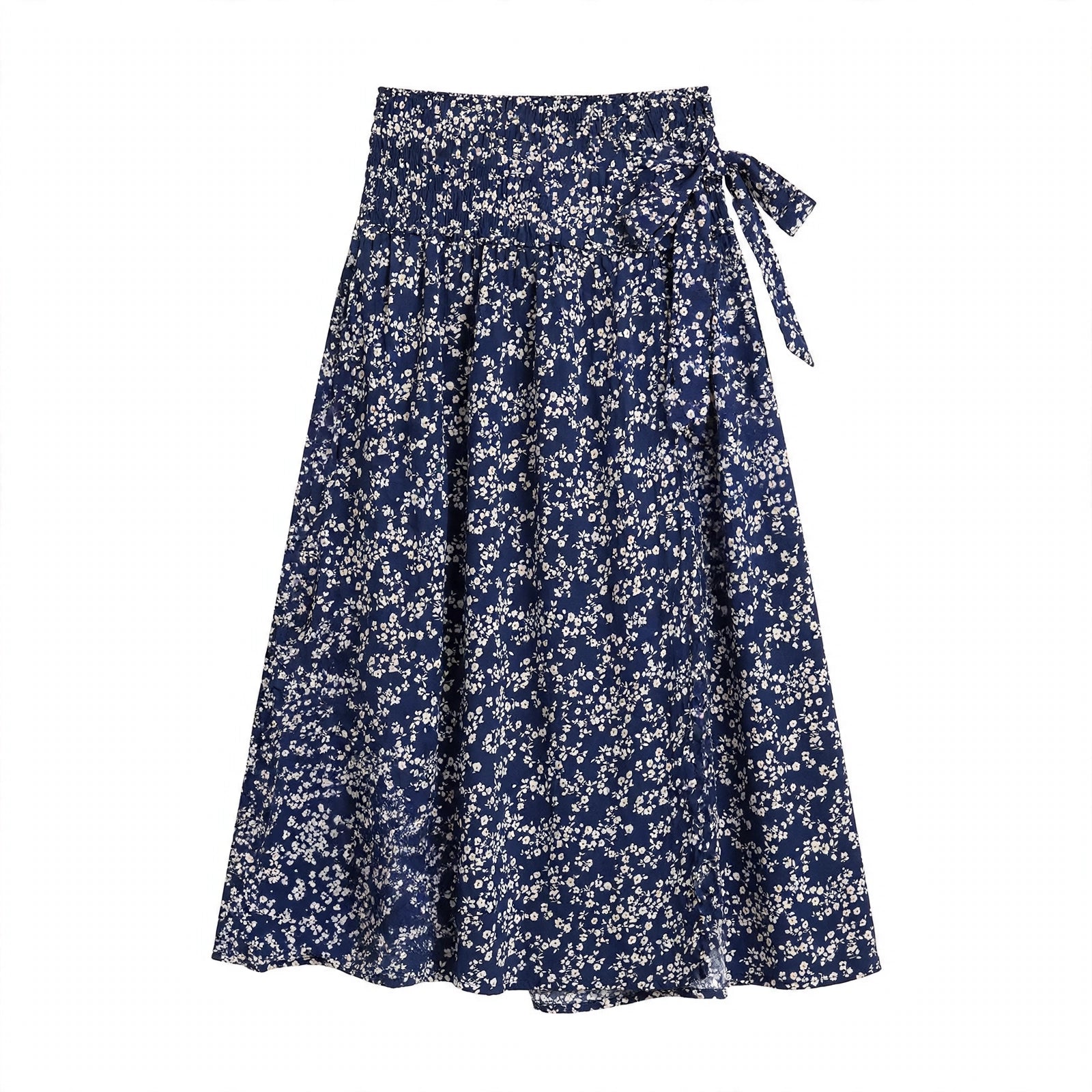 Maeve Thornton | Ditsy Floral Split-Hem Midi Skirt