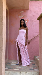 Ashleigh Murphy | Split Tube-Top Maxi Dress For Women