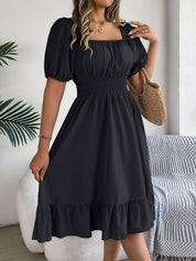 Freya Bennett | Ruffled A-Line Midi Dress For Women