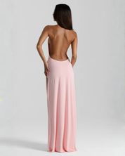 Valentina Moreau | Backless Satin Evening Maxi Dress For Women