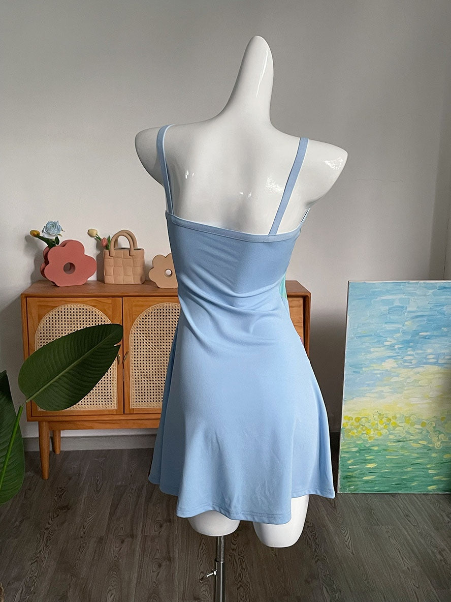 Tara Kelly | Patchwork Cut Out Mini Dress For Women