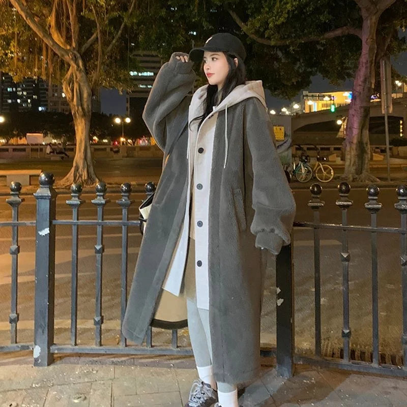 Charlotte Reid | Hooded Teddy Overcoat For Women