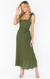 Phoebe Turner | Square Neck Midi Dress For Women