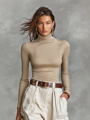 Niamh Sutherland | High Neck Cargo Two-Piece Set For Women