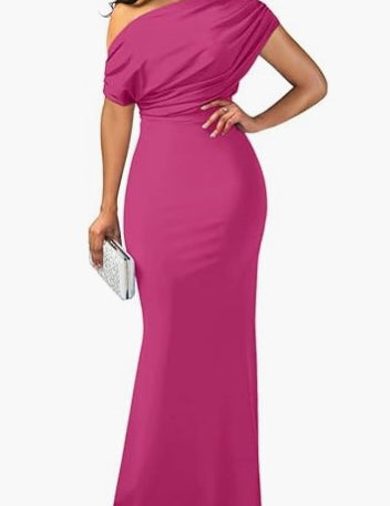 Isla Turner | One-Shoulder Maxi Party Dress For Women