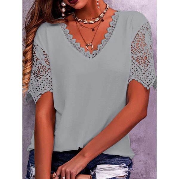 Eliza Williams | Lace V-Neck Blouse For Women