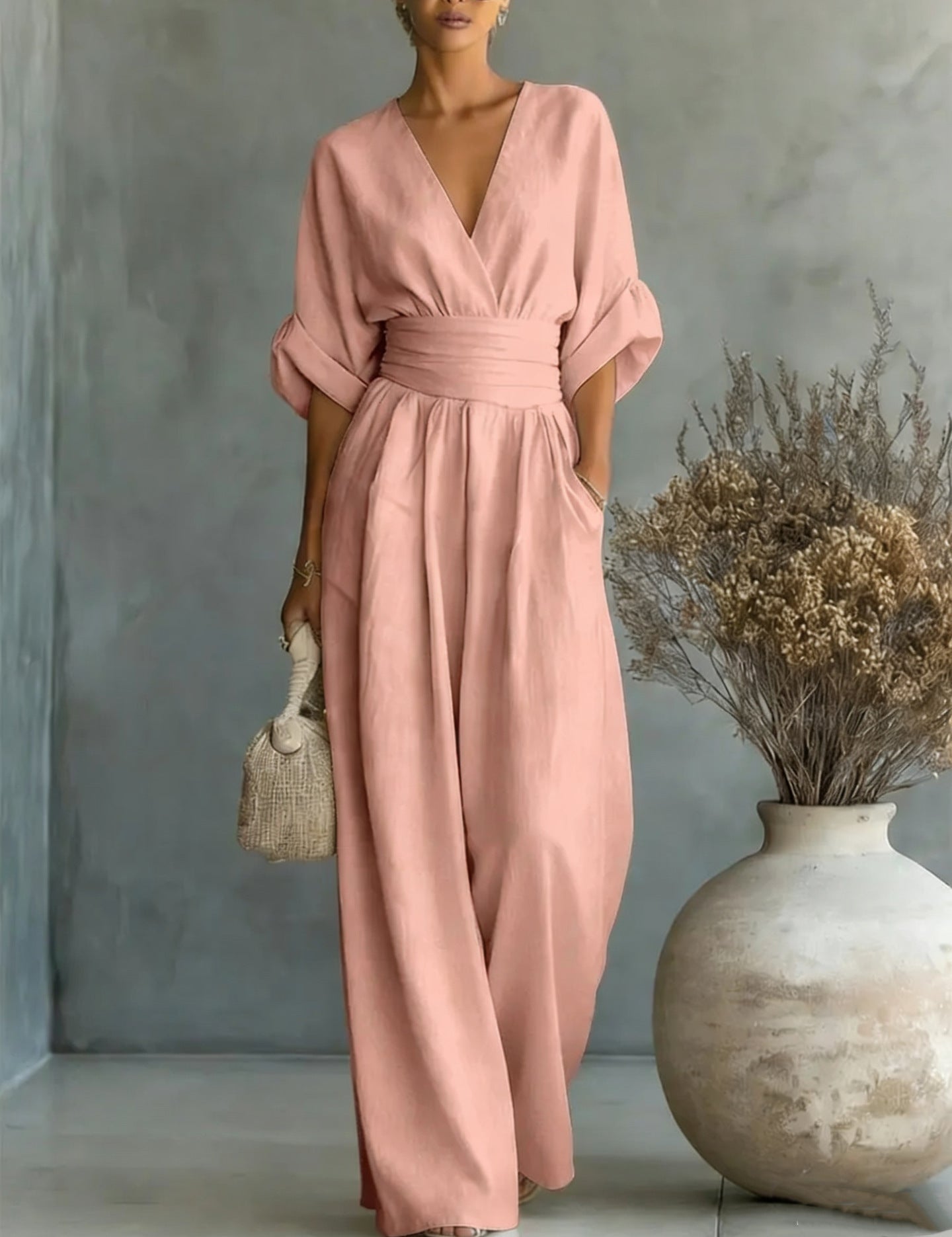 Sophia Merriweather | Wide-Leg Linen Jumpsuit For Women
