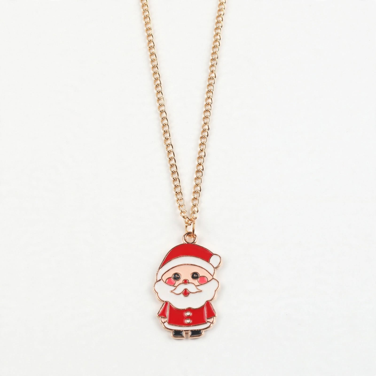 Yule Star | Gold Santa Snowman Elk Christmas Necklace For Women