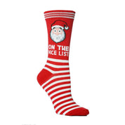 Merry Feet | Red Reindeer Print Christmas Socks Unisex