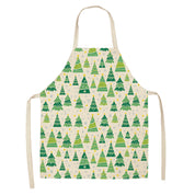 Yule Tide | Red Tartan Reindeer Print Christmas Apron Unisex