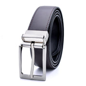 Reversible Genuine Leather Belt - Dark Brown / Black