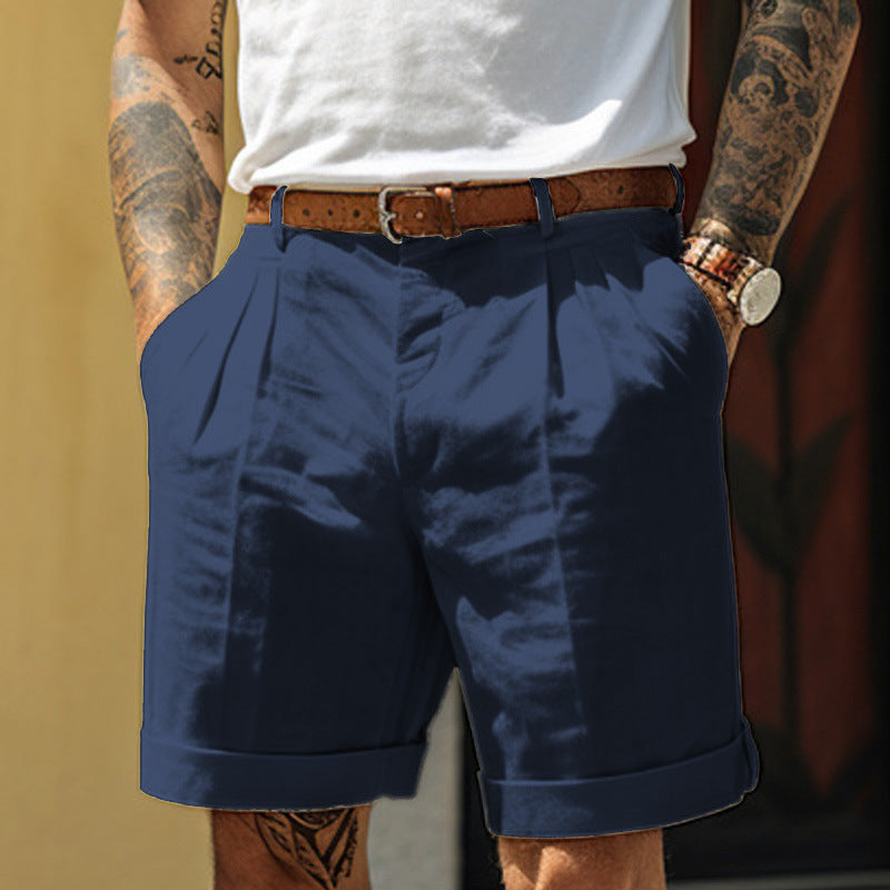 Corey Ashworth | Linen Blend Shorts For Men