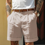 Corey Ashworth | Linen Blend Shorts For Men