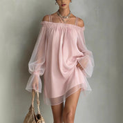 Holly Radnor | Sheer Off-Shoulder Summer Dress For Women