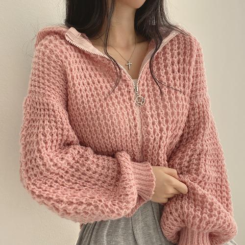 Sophie Moreau | Luxury Knit Zip Hoodie For Women