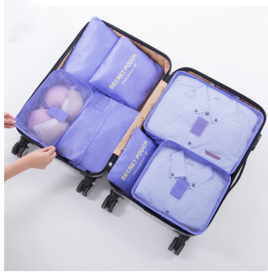6-Piece Waterproof Packing Cubes Set - Purple