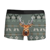 Tree Topper | Green Tree Print Christmas Underwear For Men