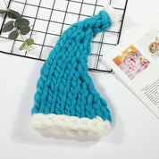 Ruby Frost | Red Chunky Knit Christmas Santa Hat Unisex