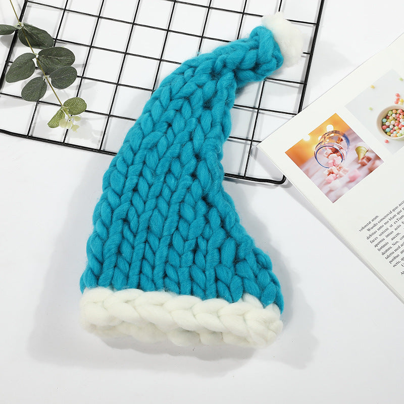 Ruby Frost | Red Chunky Knit Christmas Santa Hat Unisex
