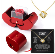 Matilda Cross | Preserved Rose Jewellery Box With Necklace For Women