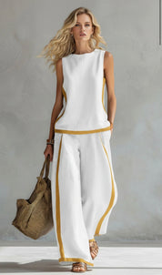 Ivy Blackwell | Cotton Linen Two-Piece Set For Women