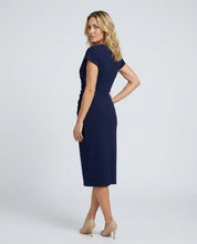 Elise Calloway | Wrap Midi Dress Navy For Women